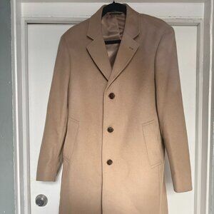 Lauren Ralph Lauren Camel Coat – Italian Fabric – Classic Overcoat – Men’s